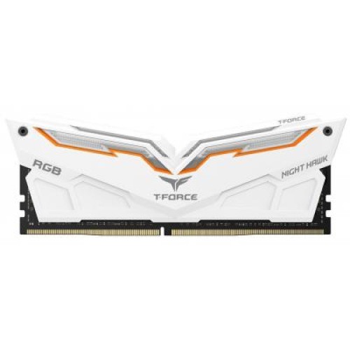 Модуль памяті для компютера DDR4 16GB (2x8GB) 3000 MHz T-Force Night Hawk White RGB Team (TF2D416G3000HC16CDC01)