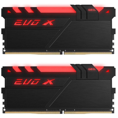 Модуль памяті для компютера DDR4 16GB (2x8GB) 3000 MHz EVO X RGB Geil (GEXB416GB3000C15ADC)