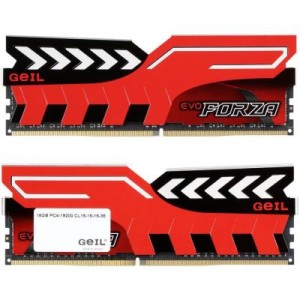 Модуль памяті для компютера DDR4 32GB (2x16GB) 3000 MHz EVO FORZA RED Geil (GFR432GB3000C16ADC)