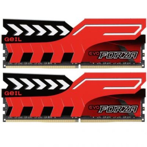 Модуль памяті для компютера DDR4 32GB (2x16GB) 3000 MHz EVO FORZA RED Geil (GFR432GB3000C16ADC)