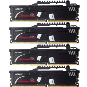 Модуль памяті для компютера DDR4 16GB (4x4GB) 3000 MHz Commando Series Apacer (EK.16GAZ.KEAK4)