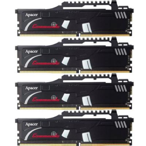 Модуль памяті для компютера DDR4 16GB (4x4GB) 3000 MHz Commando Series Apacer (EK.16GAZ.KEAK4)