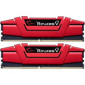 Модуль памяті для компютера DDR4 8GB (2x4GB) 2400 MHz RipjawsV Red G.Skill (F4-2400C15D-8GVR)