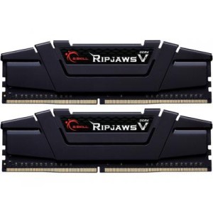 Модуль памяті для компютера DDR4 32GB (2x16GB) 3200 MHz RipjawsV Black G.Skill (F4-3200C14D-32GVK)