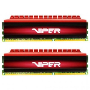 Модуль памяті для компютера DDR4 16GB (2x8GB) 3600 MHz Viper 4 Red Patriot (PV416G360C6K)