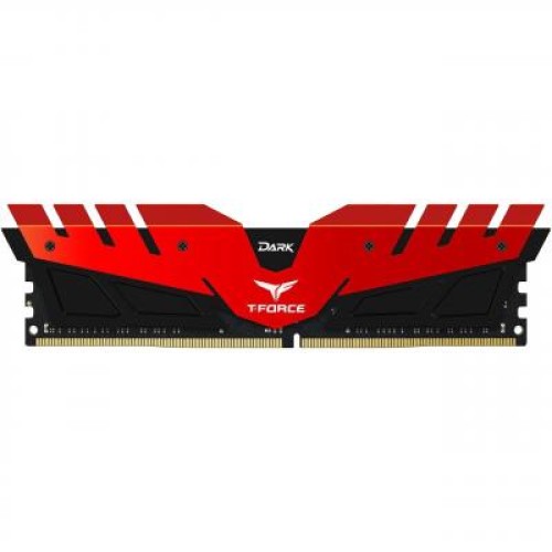 Модуль памяті для компютера DDR4 16GB 2400 MHz T-Force Dark Red Team (TDRED416G2400HC15B01)