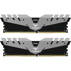 Модуль памяті для компютера DDR4 32GB (2x16GB) 2666 MHz T-Force Dark Gray Team (TDGED432G2666HC15BDC01)