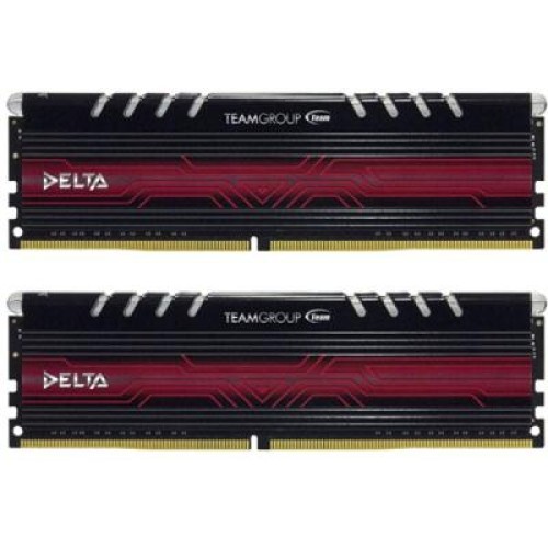 Модуль памяті для компютера DDR4 32GB (2x16GB) 3000 MHz T-Force Delta Red LED Team (TDTRD432G3000HC16CDC01)