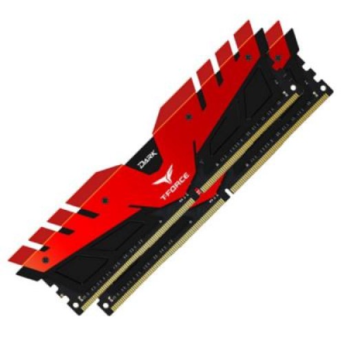 Модуль памяті для компютера DDR4 32GB (2x16GB) 3200 MHz T-Force Dark Red Team (TDRED432G3200HC16CDC01)