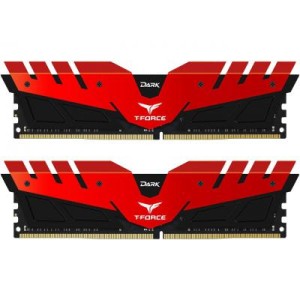 Модуль памяті для компютера DDR4 32GB (2x16GB) 3200 MHz T-Force Dark Red Team (TDRED432G3200HC16CDC01)