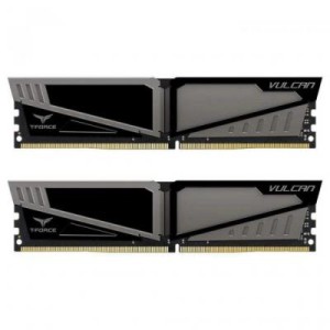 Модуль памяті для компютера DDR4 8GB (2x4GB) 3000 MHz T-Force Vulcan Gray Team (TLGD48G3000HC16CDC01)