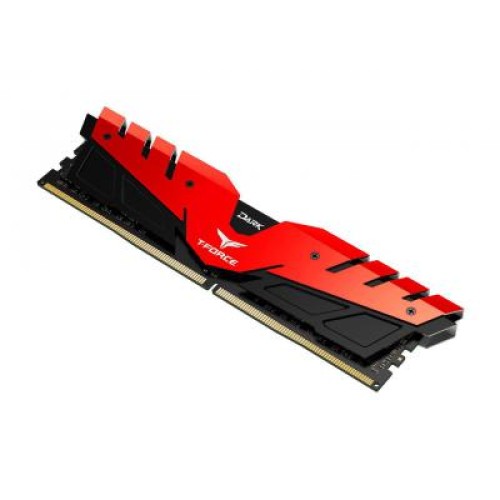 Модуль памяті для компютера DDR4 8GB 2400 MHz T-Force Dark Red Team (TDRED48G2400HC1401)