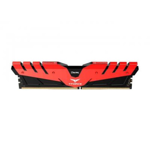 Модуль памяті для компютера DDR4 8GB 2400 MHz T-Force Dark Red Team (TDRED48G2400HC1401)