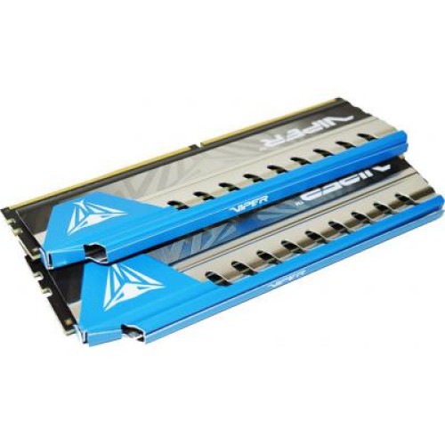 Модуль памяті для компютера DDR4 8GB (2x4GB) 2666 MHz Viper Elite Blue Patriot (PVE48G266C6KBL)