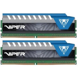 Модуль памяті для компютера DDR4 8GB (2x4GB) 2666 MHz Viper Elite Blue Patriot (PVE48G266C6KBL)