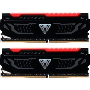 Модуль памяті для компютера DDR4 16GB (2x8GB) 2400 MHz LED SERIES RED Patriot (PVLR416G240C4K)