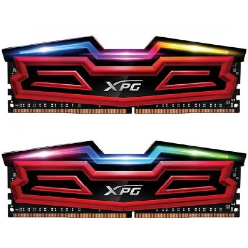 Модуль памяті для компютера DDR4 32GB (2x16GB) 3200 MHz XPG Spectrix D40 Red ADATA (AX4U3200316G16-DR40)