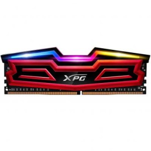 Модуль памяті для компютера DDR4 16GB 2666 MHz XPG Spectrix D40 Red ADATA (AX4U2666316G16-BR40)