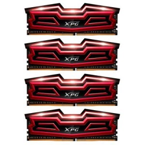 Модуль памяті для компютера DDR4 64GB (4x16GB) 3000 MHz XPG Dazzle-HS Red ADATA (AX4U3000316G16-QRD)