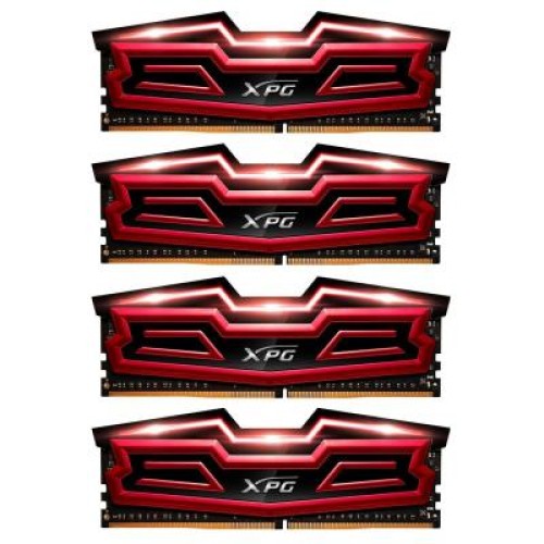 Модуль памяті для компютера DDR4 32GB (4x8GB) 3000 MHz XPG Dazzle-HS Red ADATA (AX4U3000W8G16-QRD)