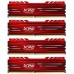 Модуль памяті для компютера DDR4 64GB (4x16GB) 3000 MHz XPG GD10-HS Red ADATA (AX4U3000316G16-QRG)