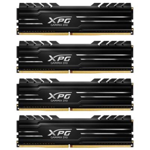 Модуль памяті для компютера DDR4 64GB (4x16GB) 3000 MHz XPG GD10-HS Black ADATA (AX4U3000316G16-QBG)