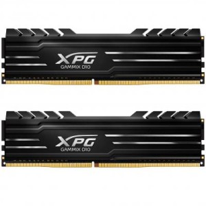 Модуль памяті для компютера DDR4 16GB (2x8GB) 3000 MHz XPG GD10-HS Black ADATA (AX4U300038G16-DBG)