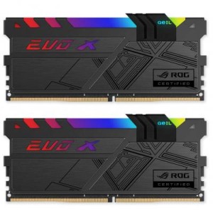 Модуль памяті для компютера DDR4 16GB (2x8GB) 3000 MHz EVO X ROG Black RGB LED Geil (GREXR416GB3000C15ADC)