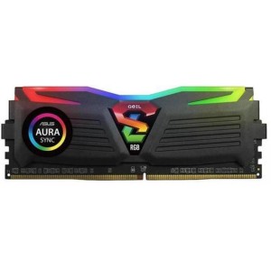 Модуль памяті для компютера DDR4 16GB (2x8GB) 3000 MHz Super Luce Black RGB Sync LED Geil (GLS416GB3000C16ADC)