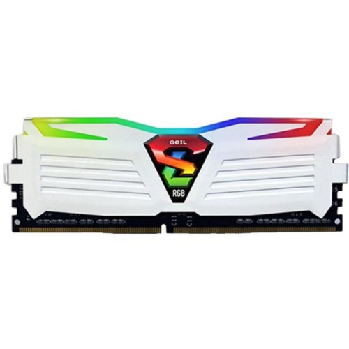 Модуль памяті для компютера DDR4 16GB (2x8GB) 3000 MHz Super Luce White RGB Sync LED Geil (GLWS416GB3000C16ADC)