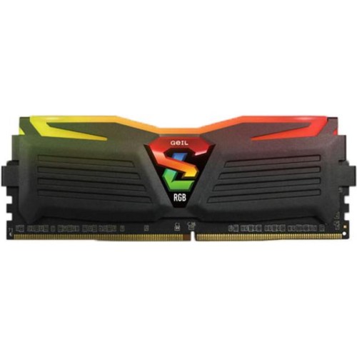 Модуль памяті для компютера DDR4 16GB (2x8GB) 3200 MHz Super Luce Black RGB LED Geil (GLC416GB3200C16ADC)