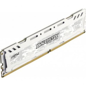 Модуль памяті для компютера DDR4 8GB 2666 Mhz Ballistix Sport LT White Micron (BLS8G4D26BFSC)