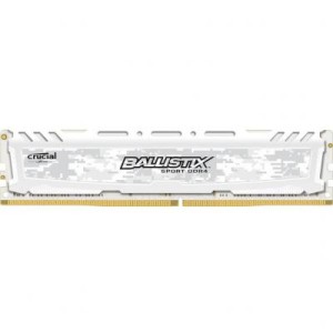 Модуль памяті для компютера DDR4 8GB 2666 Mhz Ballistix Sport LT White Micron (BLS8G4D26BFSC)