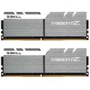 Модуль памяті для компютера DDR4 16GB (2x8GB) 3200 MHz Trident Z Silver H G.Skill (F4-3200C14D-16GTZSW)