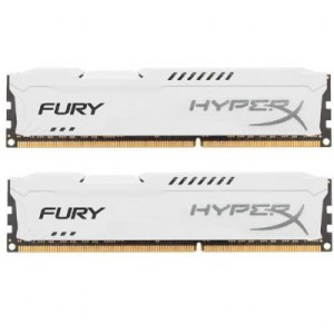 Модуль памяті для компютера DDR4 16GB (2x8GB) 2933 MHz HyperX FURY White Kingston Fury (ex.HyperX) (HX429C17FW2K2/16)