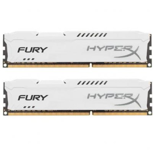 Модуль памяті для компютера DDR4 16GB (2x8GB) 2933 MHz HyperX FURY White Kingston Fury (ex.HyperX) (HX429C17FW2K2/16)