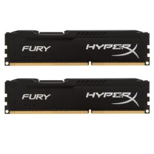 Модуль памяті для компютера DDR4 16GB (2x8GB) 3200 MHz HyperX FURY Black Kingston Fury (ex.HyperX) (HX432C18FB2K2/16)