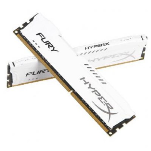 Модуль памяті для компютера DDR4 16GB (2x8GB) 3200 MHz HyperX FURY White Kingston Fury (ex.HyperX) (HX432C18FW2K2/16)