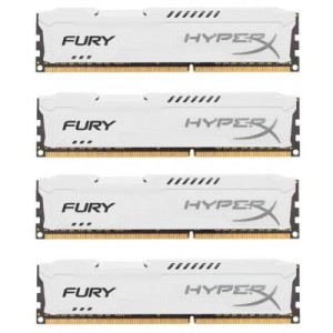 Модуль памяті для компютера DDR4 32GB (4x8GB) 2933 MHz HyperX FURY White Kingston Fury (ex.HyperX) (HX429C17FW2K4/32)