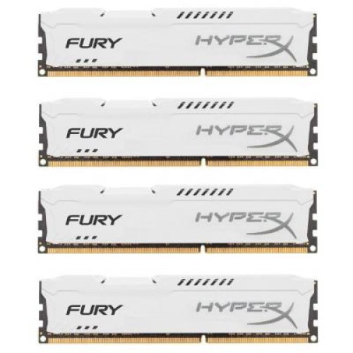 Модуль памяті для компютера DDR4 32GB (4x8GB) 2933 MHz HyperX FURY White Kingston Fury (ex.HyperX) (HX429C17FW2K4/32)