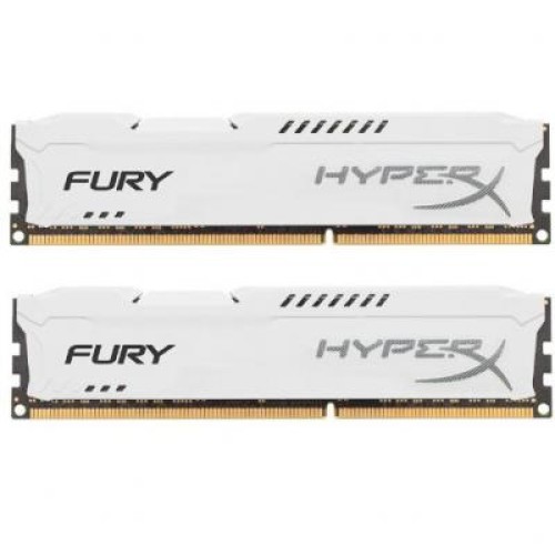 Модуль памяті для компютера DDR4 32GB (2x16GB) 3200 MHz HyperX FURY White Kingston Fury (ex.HyperX) (HX432C18FWK2/32)