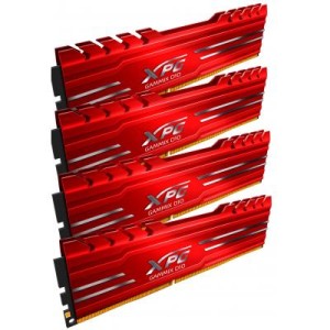 Модуль памяті для компютера DDR4 16GB (4x4GB) 3000 MHz XPG Gammix D10 Red ADATA (AX4U3000W4G16-QRG)