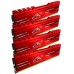 Модуль памяті для компютера DDR4 16GB (4x4GB) 3000 MHz XPG Gammix D10 Red ADATA (AX4U3000W4G16-QRG)