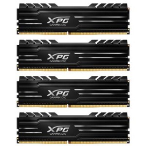 Модуль памяті для компютера DDR4 16GB (4x4GB) 3000 MHz XPG Gammix D10 Black ADATA (AX4U3000W4G16-QBG)