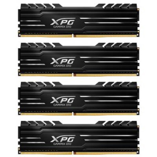 Модуль памяті для компютера DDR4 16GB (4x4GB) 3000 MHz XPG Gammix D10 Black ADATA (AX4U3000W4G16-QBG)