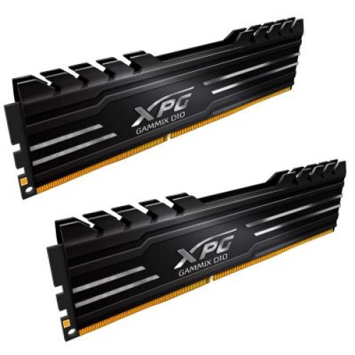 Модуль памяті для компютера DDR4 8GB (2x4GB) 2400 MHz XPG Gammix D10 Black ADATA (AX4U2400W4G16-DBG)