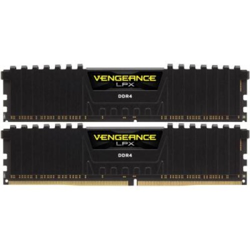 Модуль памяті для компютера DDR4 16GB (2x8GB) 3000 MHz Vengeance LPX Black Corsair (CMK16GX4M2L3000C15)