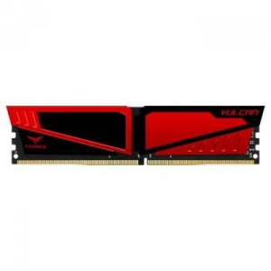 Модуль памяті для компютера DDR4 8GB 2400 MHz T-Force Vulcan Red Team (TLRED48G2400HC1601)