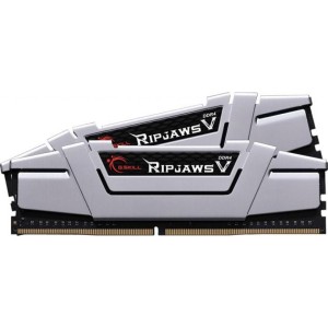 Модуль памяті для компютера DDR4 16GB (2x8GB) 3000 MHz RipjawsV Silver G.Skill (F4-3000C15D-16GVS)