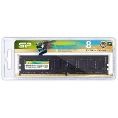 Модуль памяті для компютера DDR4 8GB 2666 MHz Silicon Power (SP008GBLFU266B02)